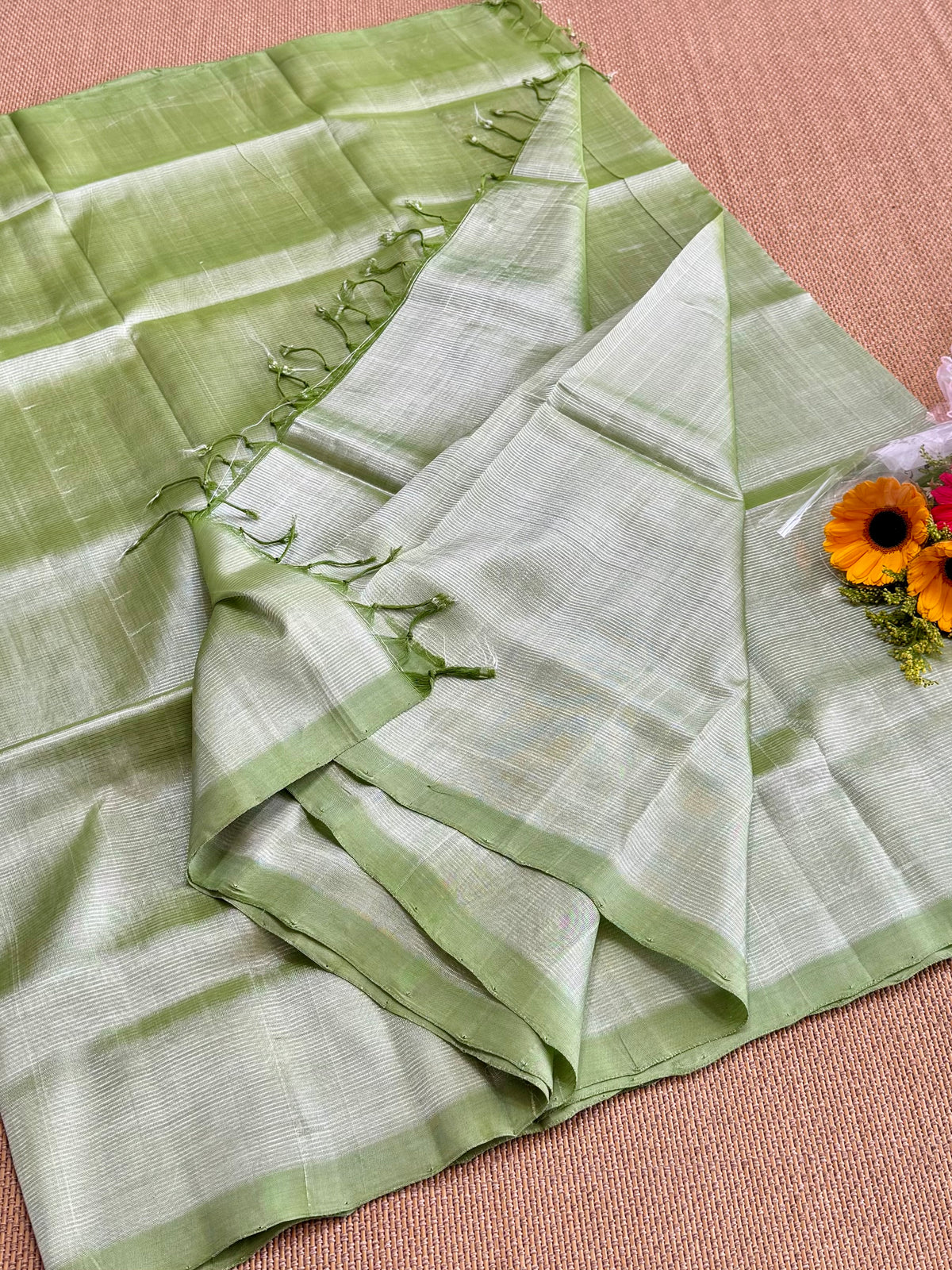 Pure Handloom Mangalagiri Pattu by cotton saree