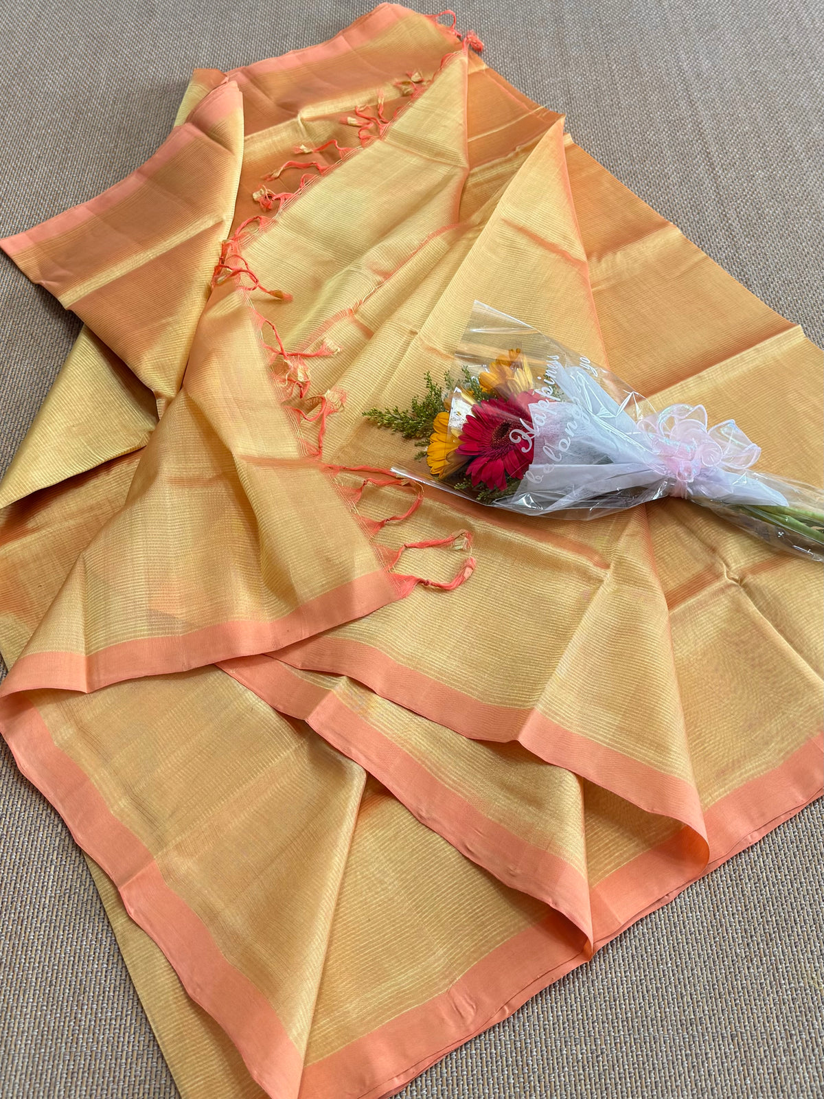 Pure Handloom Mangalagiri Pattu by cotton saree