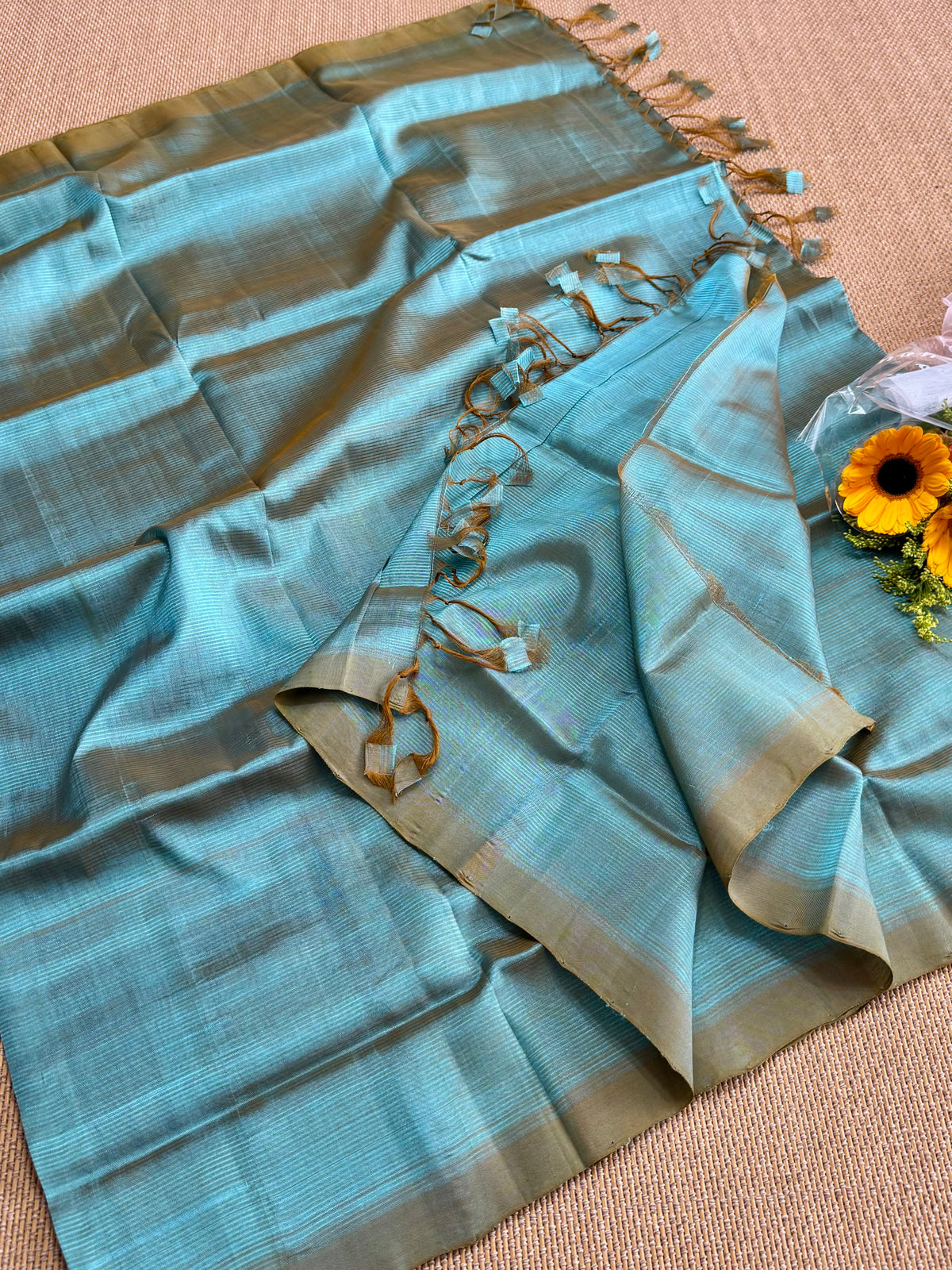 Pure Handloom Mangalagiri Pattu by cotton saree