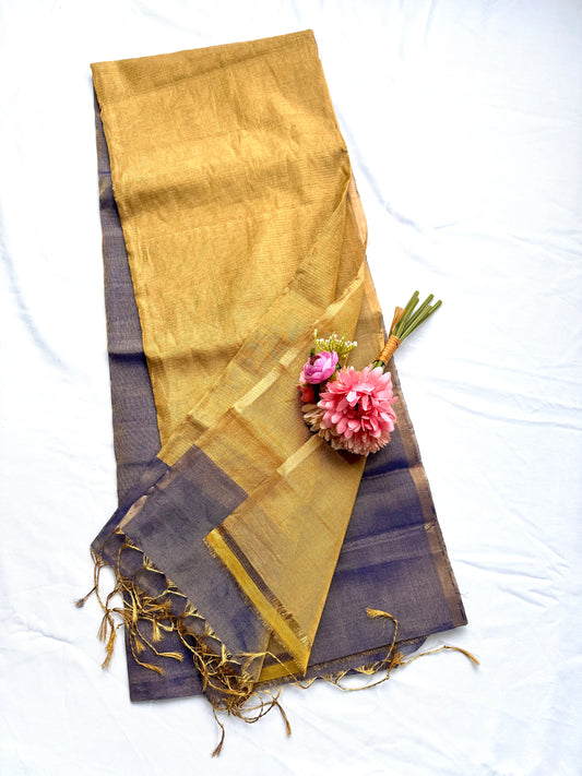 Pure Handloom Maheswar Tissue Zari Silk saree