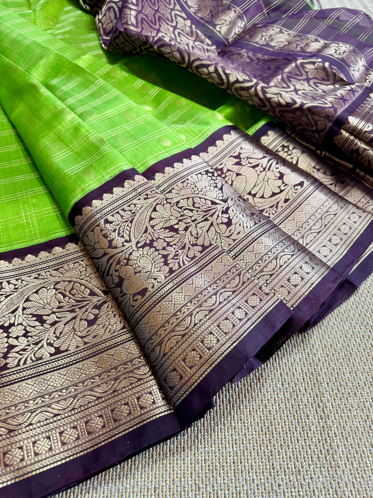 Kuppadam - Pure Handloom Mangalagiri Pattu by cotton saree