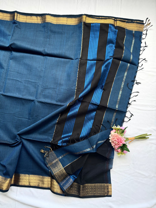 Pure Handloom Maheswar Silk Cotton Saree)l