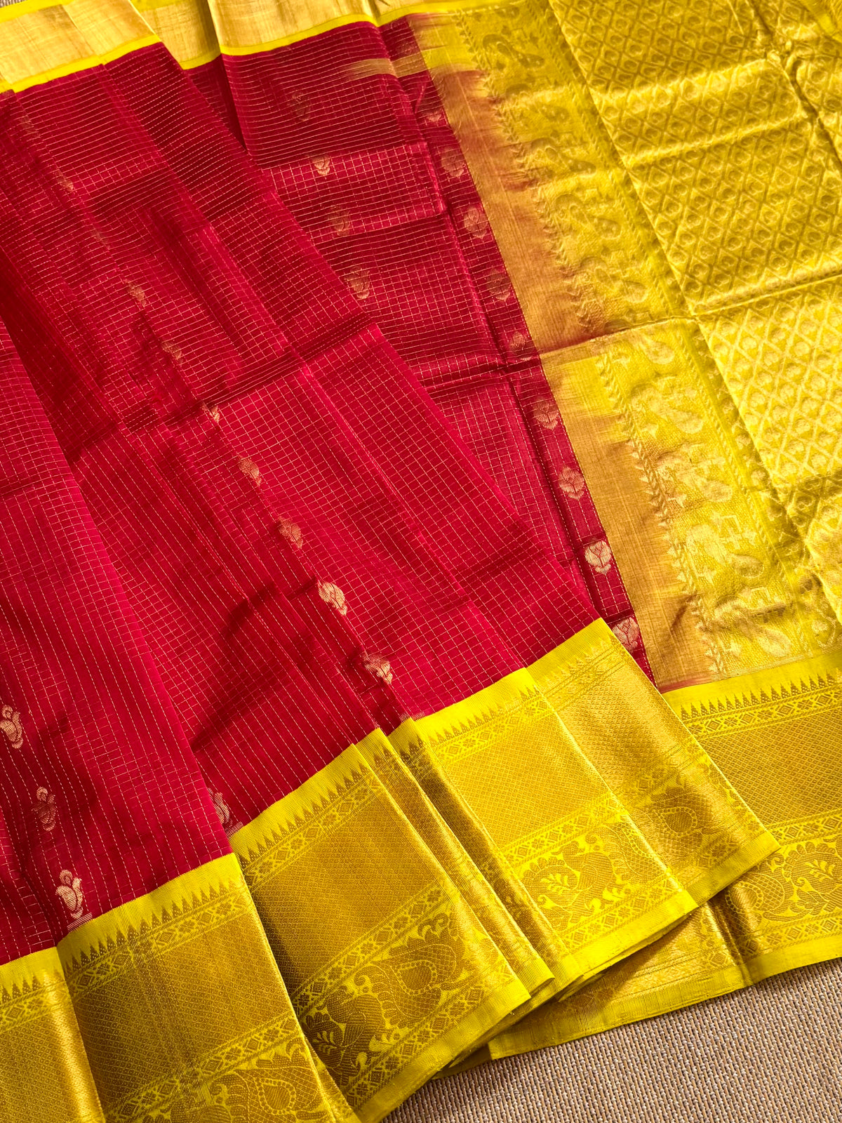 Kuppadam - Pure Handloom Mangalagiri Pattu by cotton saree