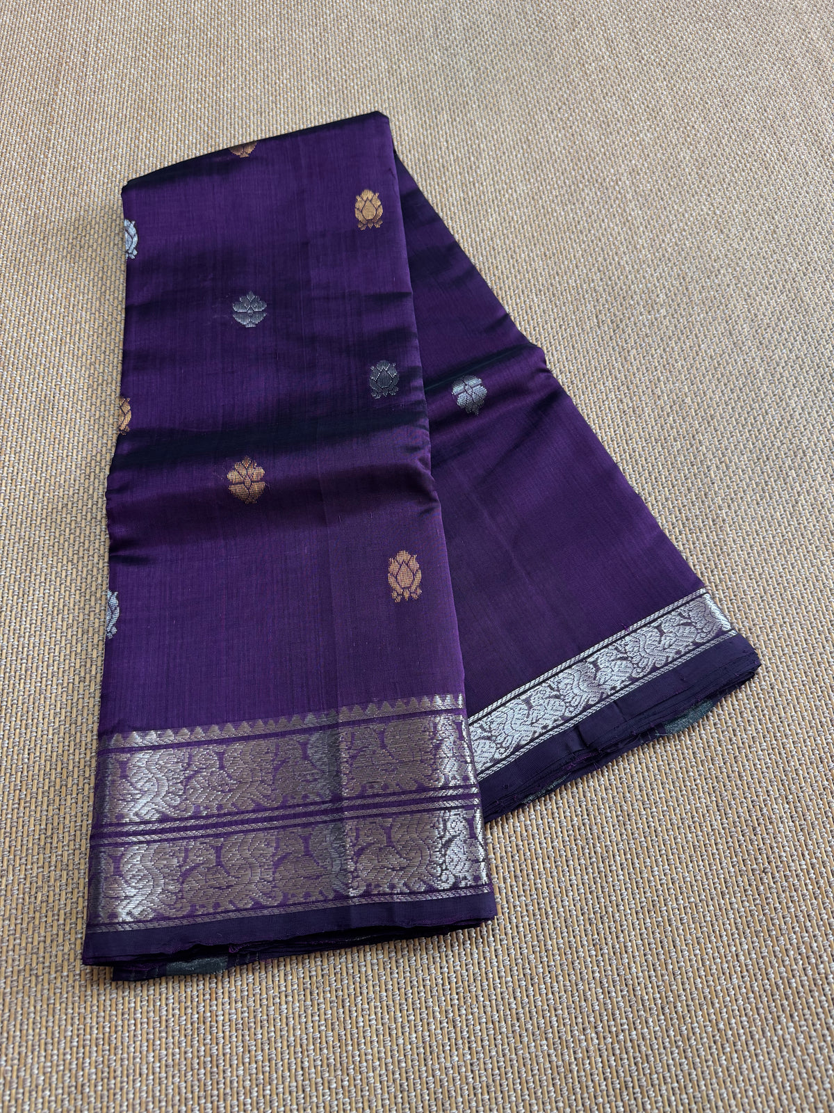 Pure Handloom Mangalagiri Pattu by cotton saree