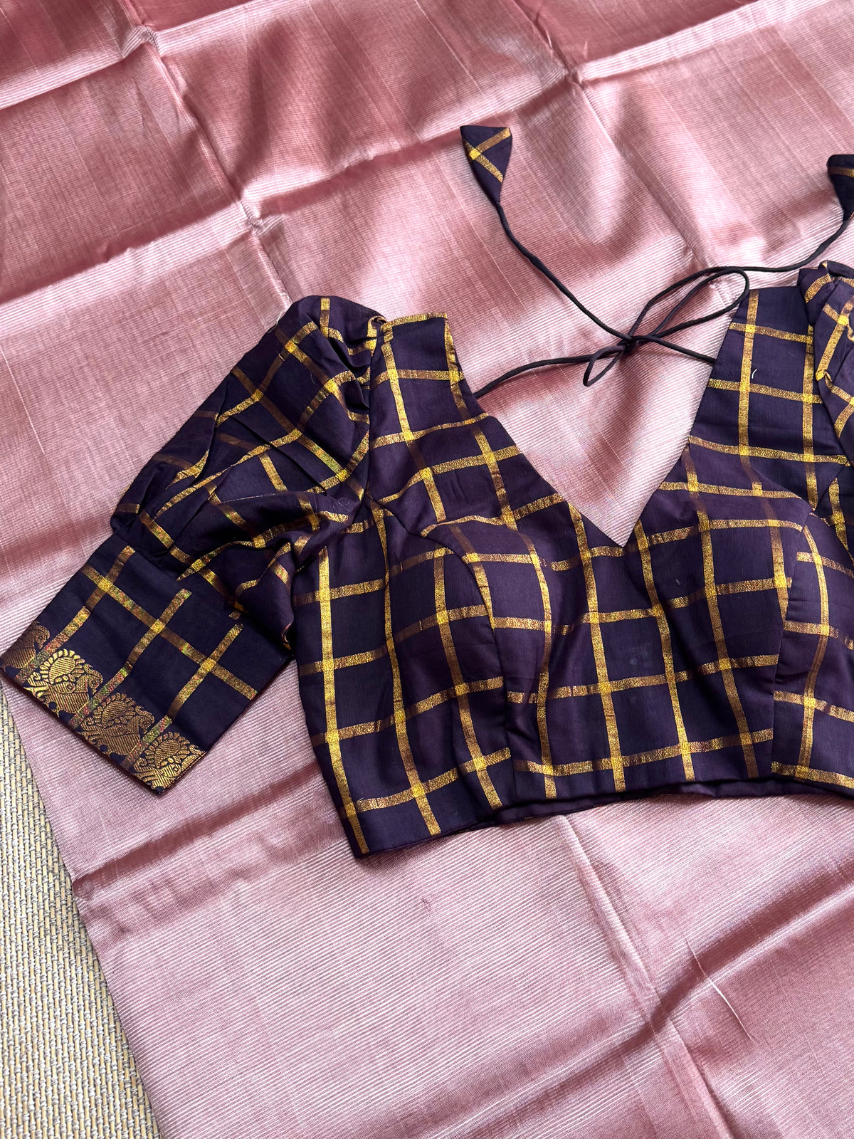 chocolate - Madurai Cotton Saree Blouse