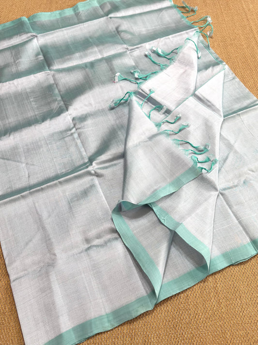 Pure Handloom Mangalagiri Pattu by cotton saree