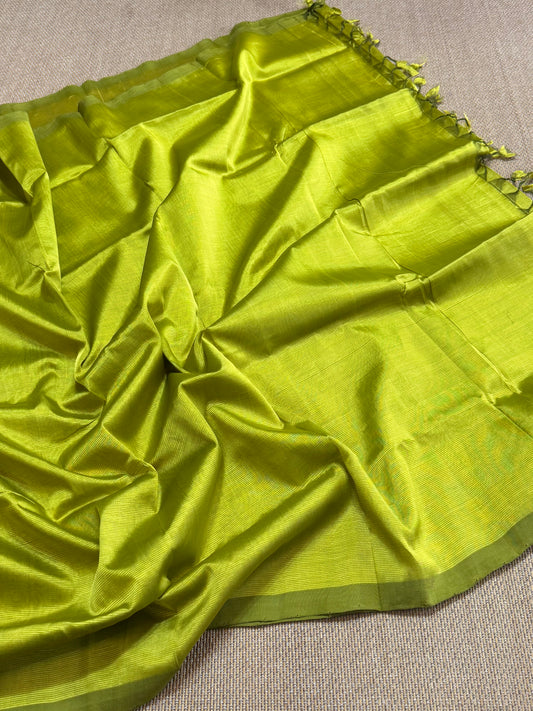 Pure Handloom Mangalagiri Pattu by cotton saree