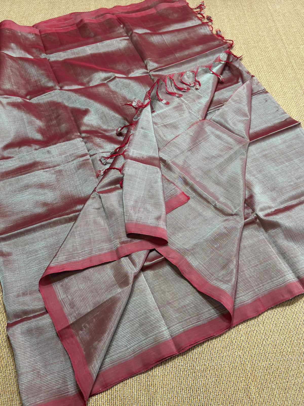 Pure Handloom Mangalagiri Pattu by cotton saree