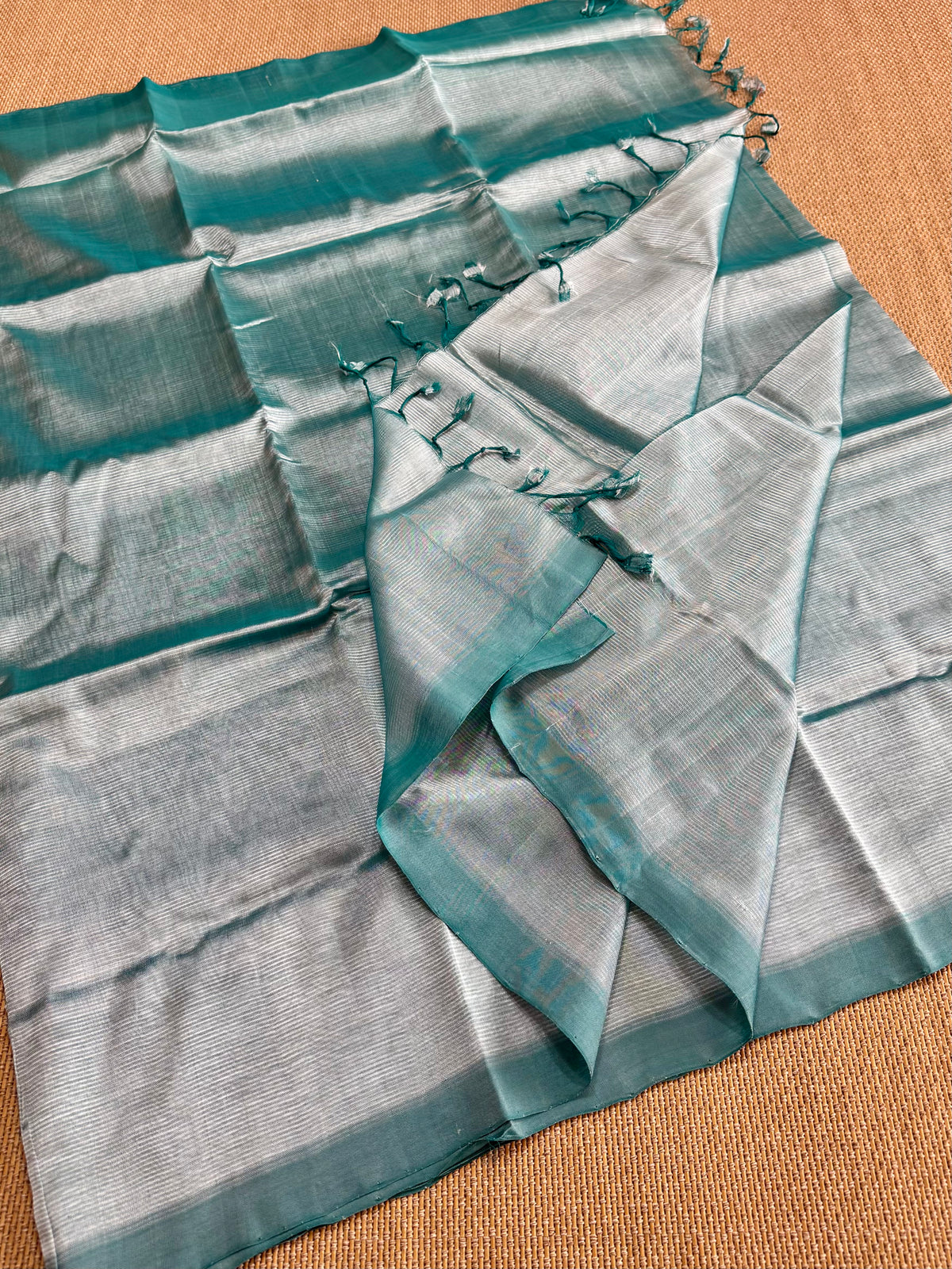 Pure Handloom Mangalagiri Pattu by cotton saree