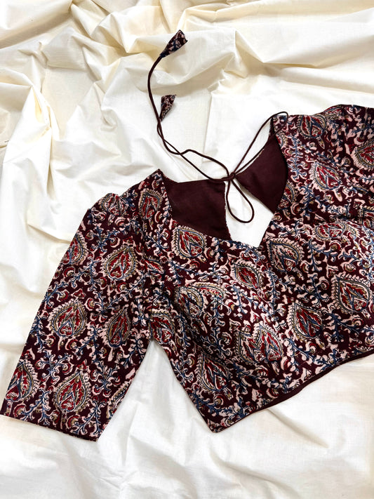 Kalamkari saree blouse