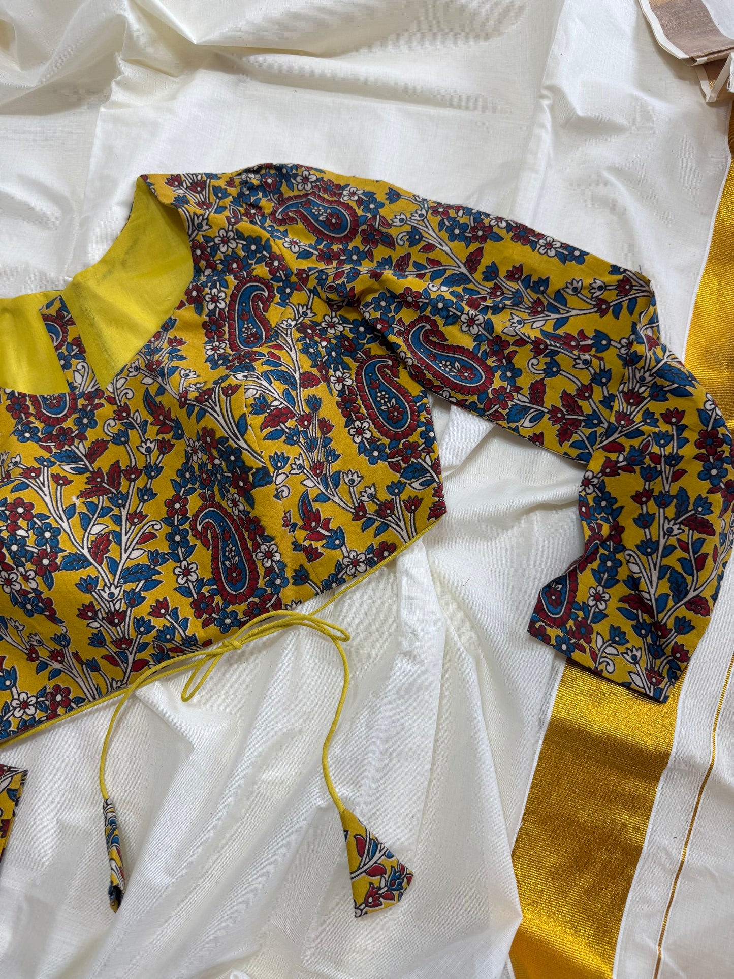 Kalamkari saree blouse