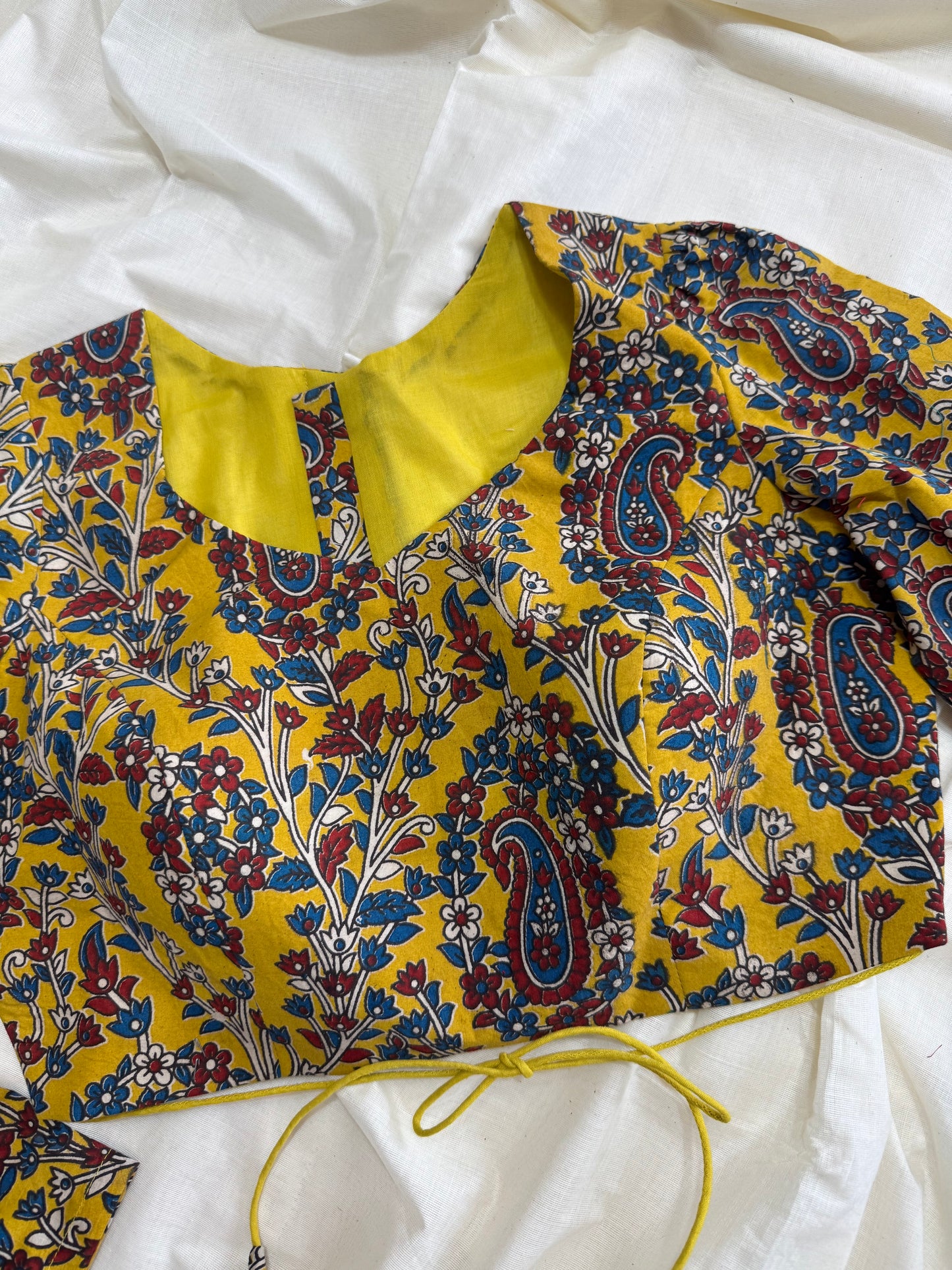 Kalamkari saree blouse