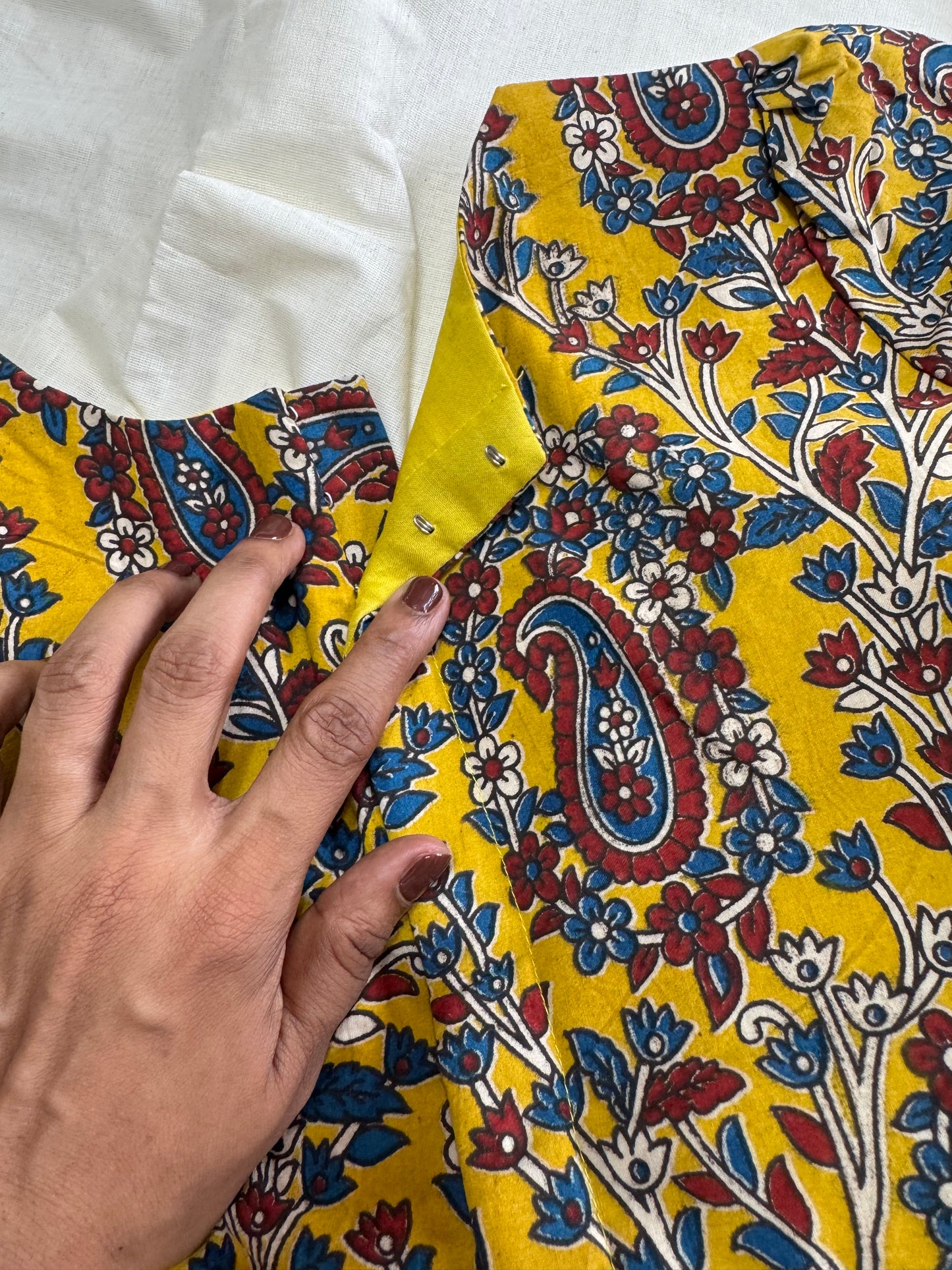 Kalamkari saree blouse