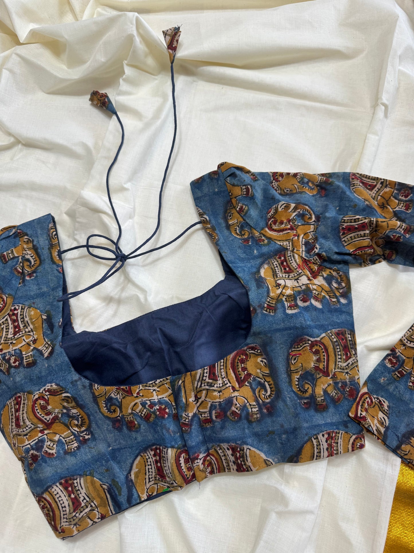 Kalamkari saree blouse