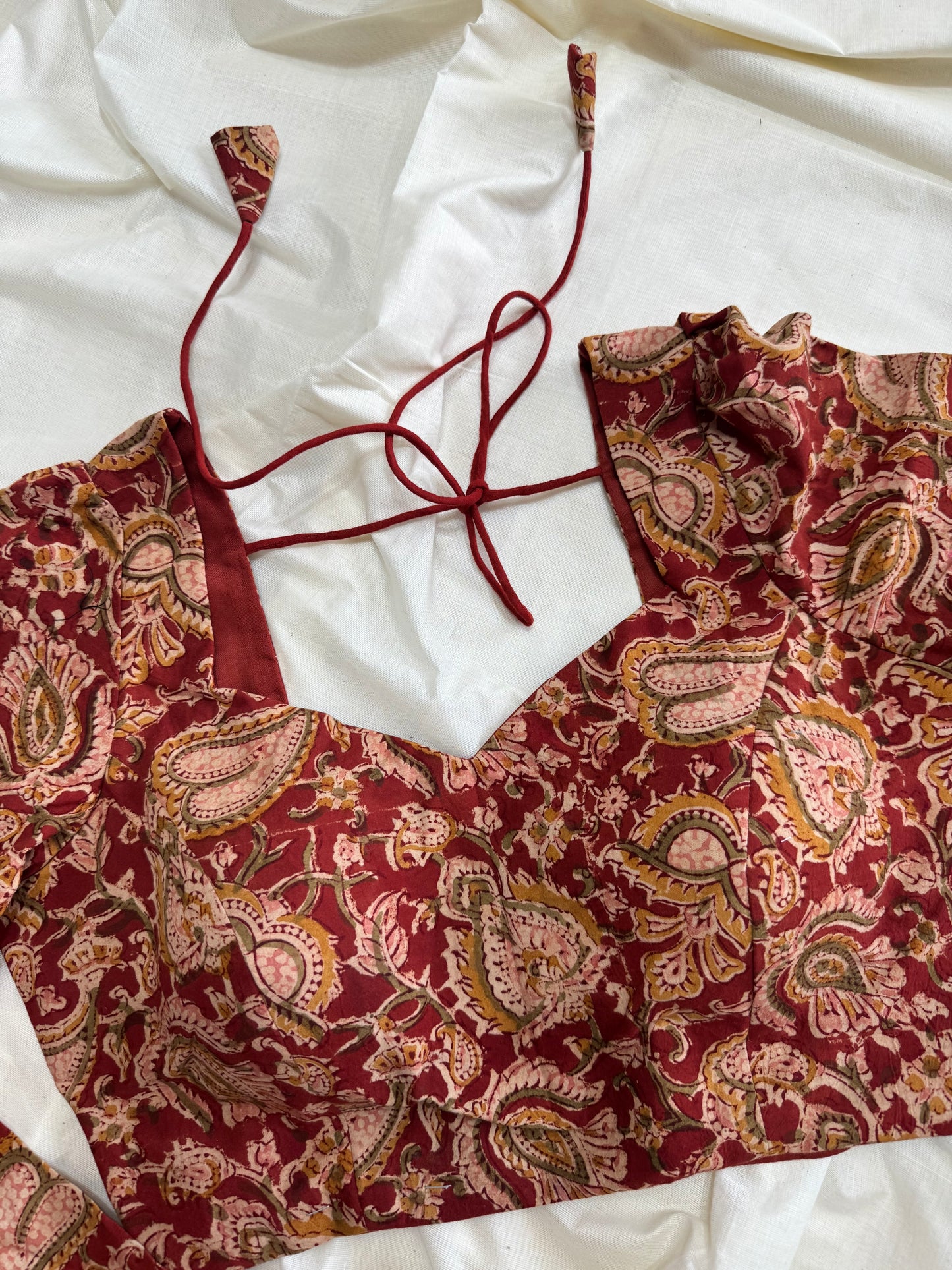 Kalamkari saree blouse