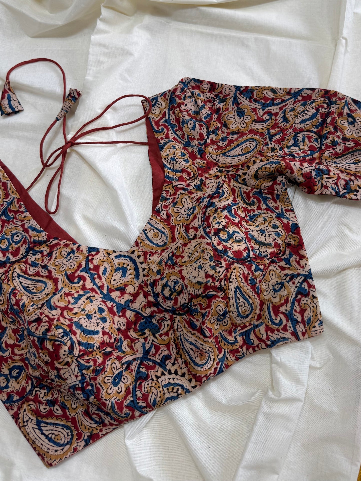 Kalamkari saree blouse