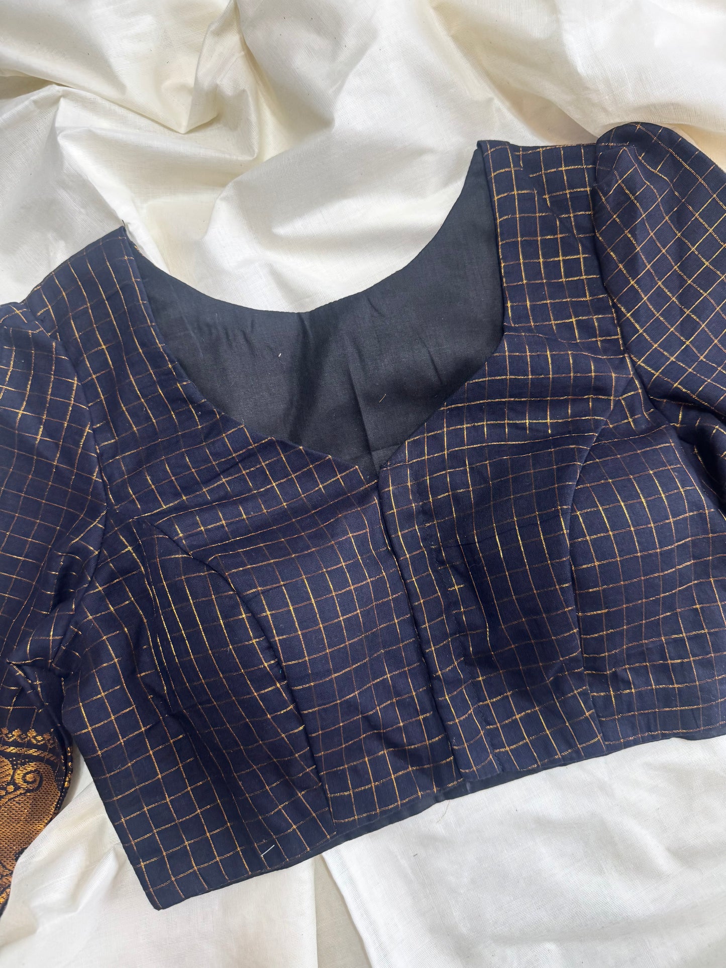 Zari Kattam - Madurai Cotton Saree Blouse