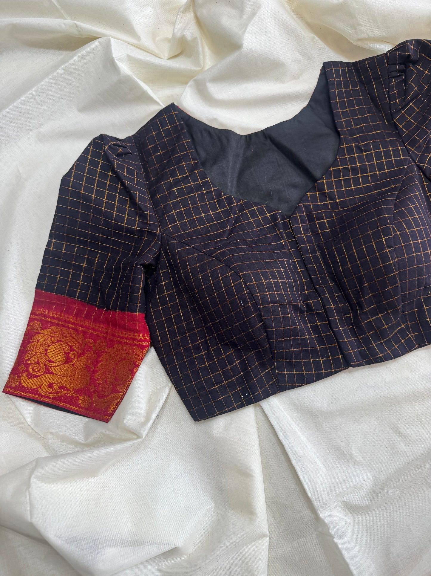 Zari Kattam - Madurai Cotton Saree Blouse