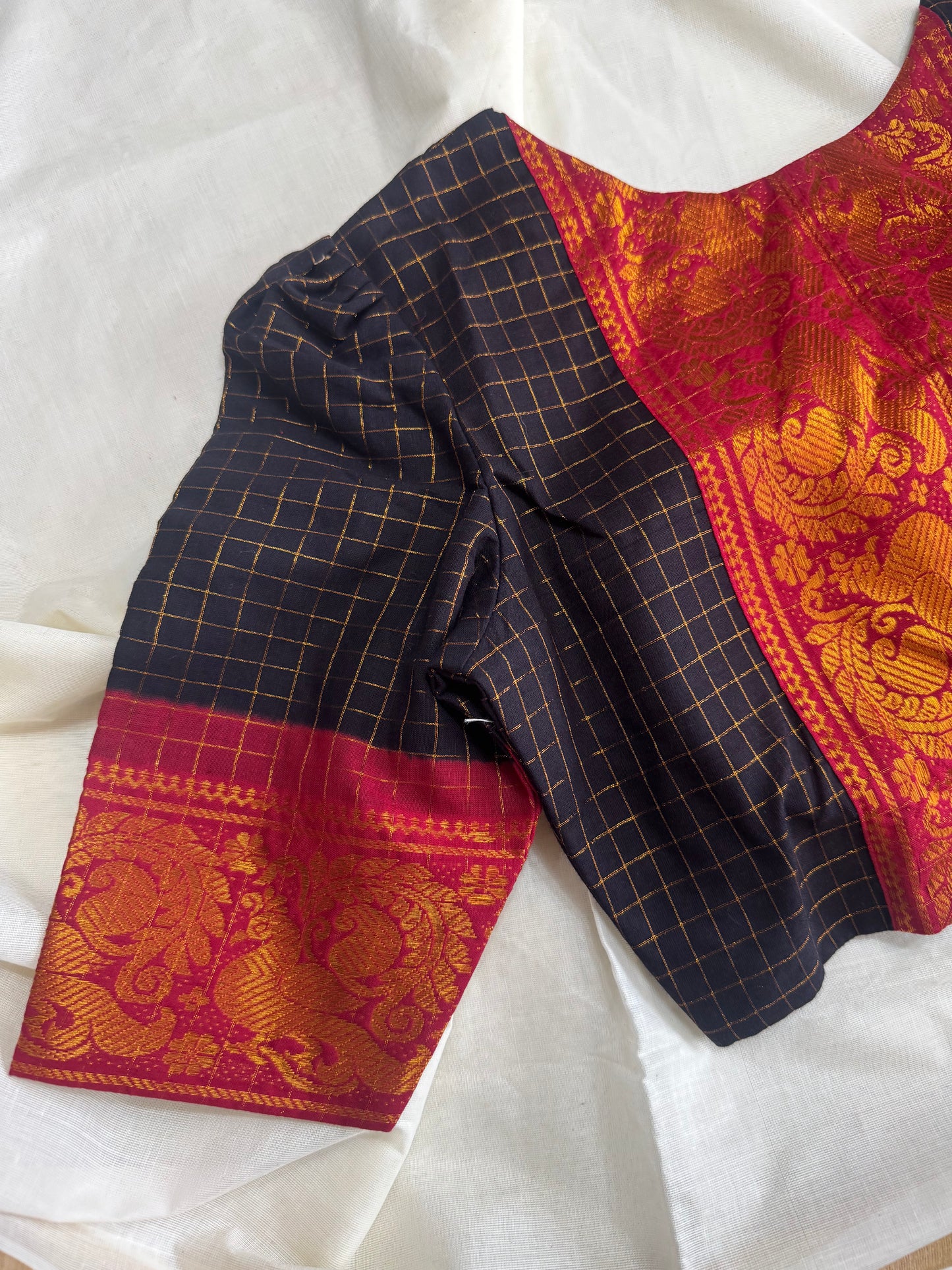 Zari Kattam - Madurai Cotton Saree Blouse