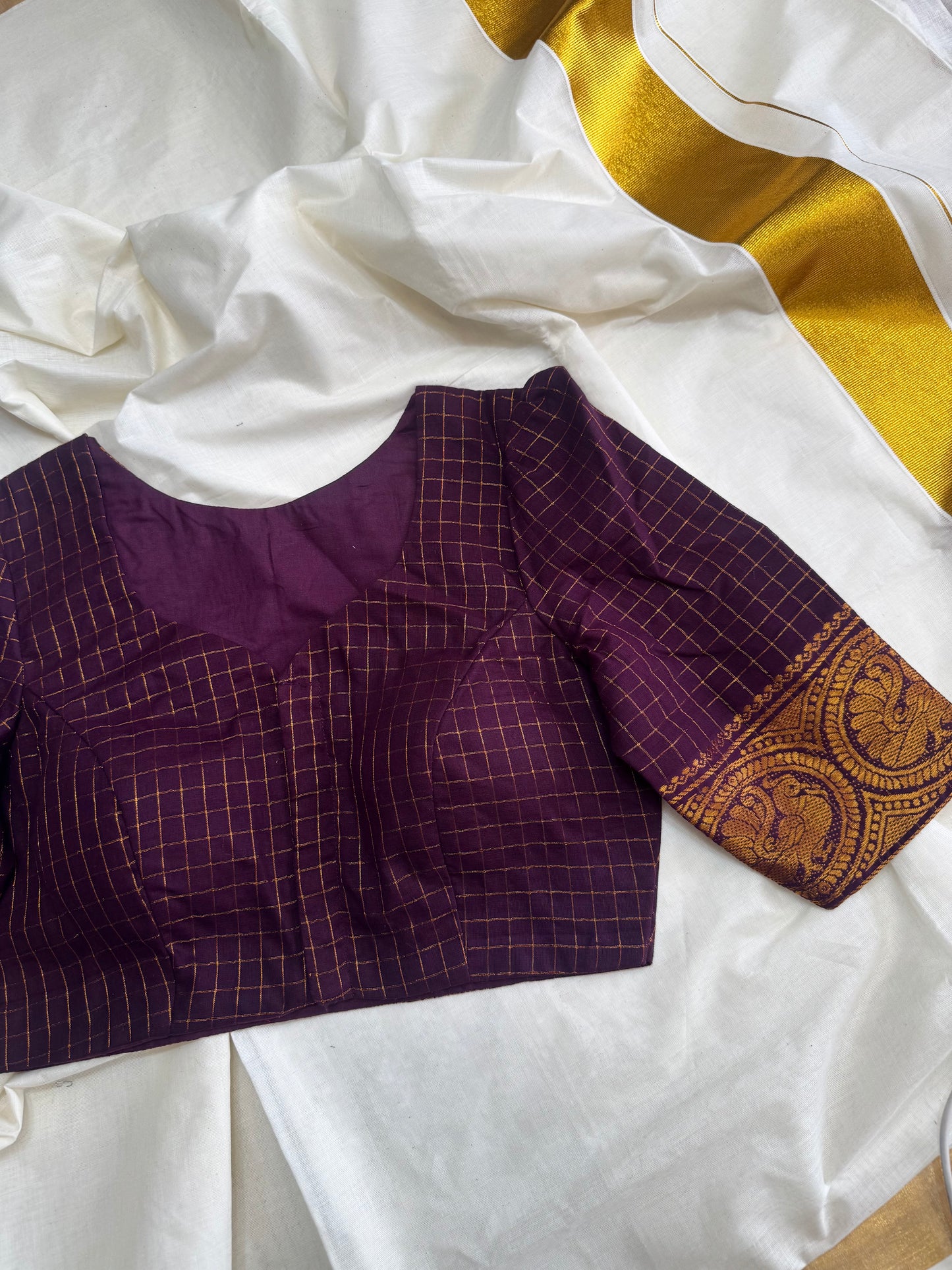 Zari Kattam - Madurai Cotton Saree Blouse