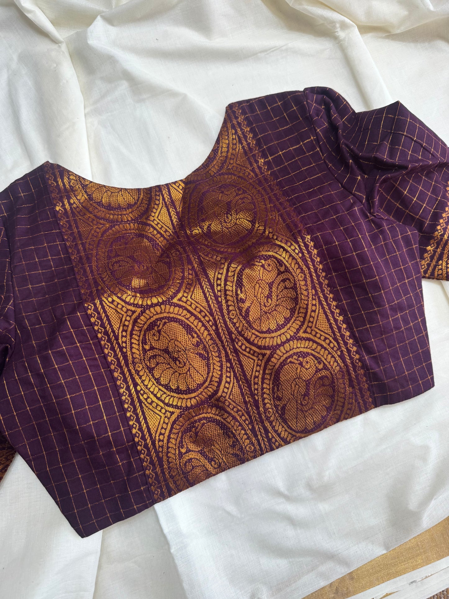 Zari Kattam - Madurai Cotton Saree Blouse