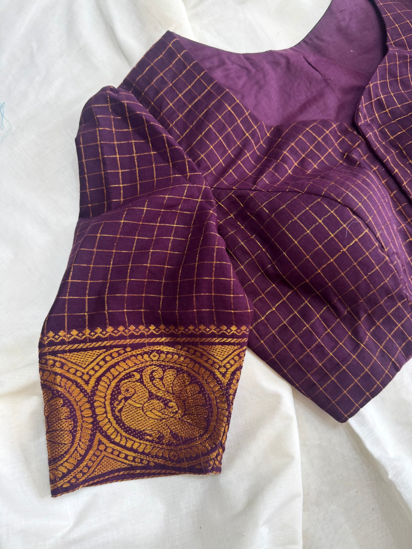 Zari Kattam - Madurai Cotton Saree Blouse