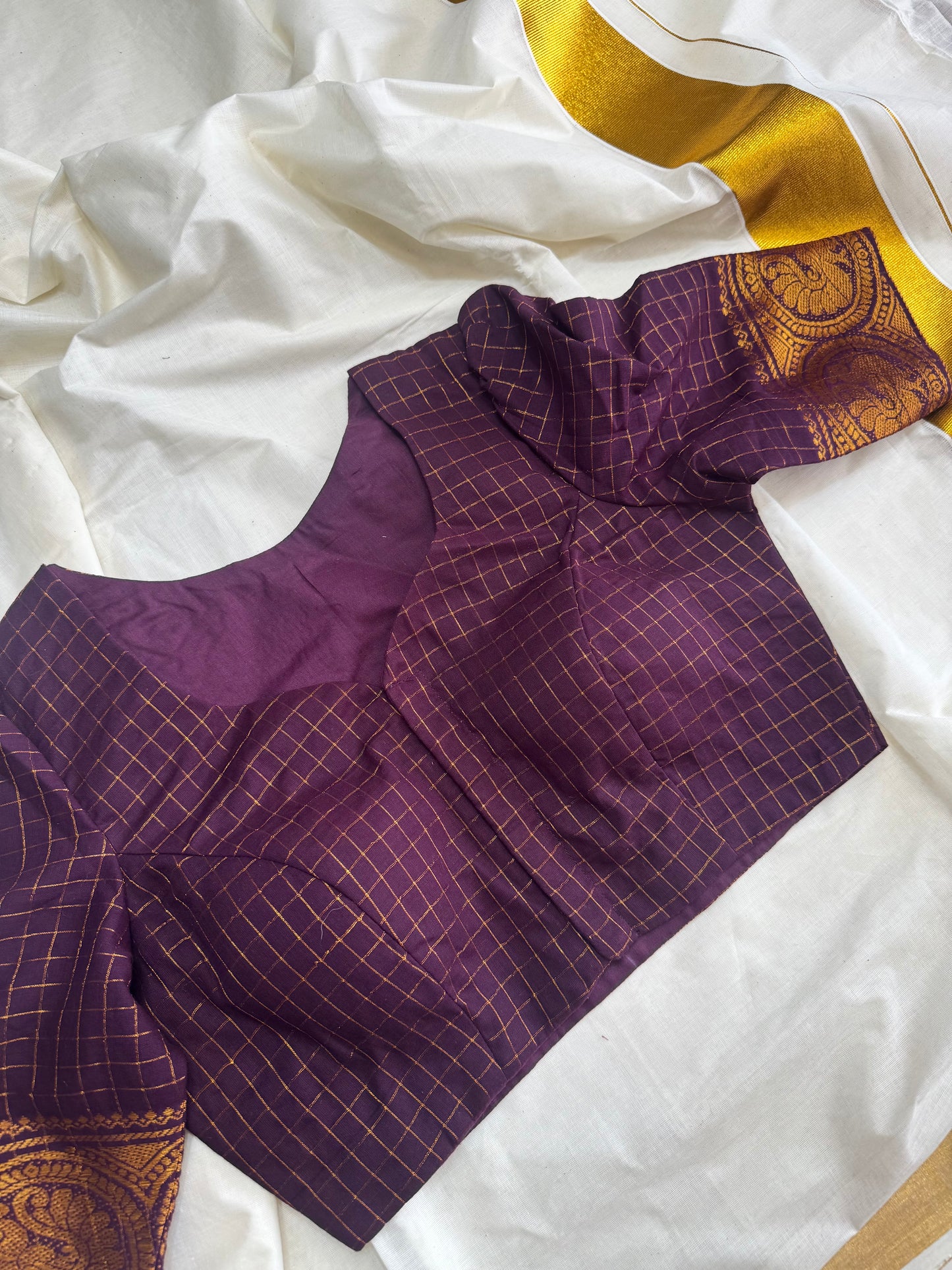 Zari Kattam - Madurai Cotton Saree Blouse