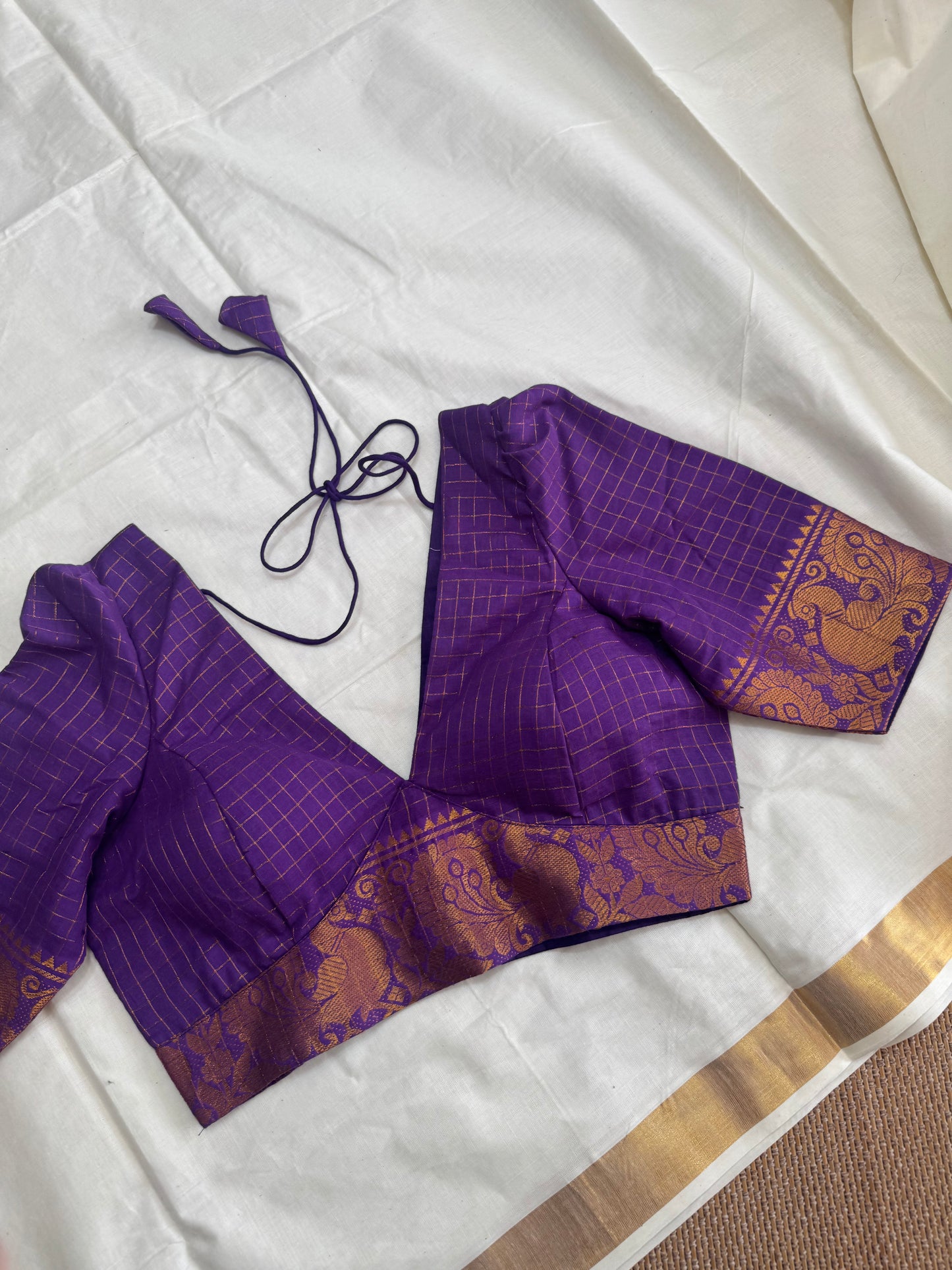 Zari Kattam - Madurai Cotton Saree Blouse