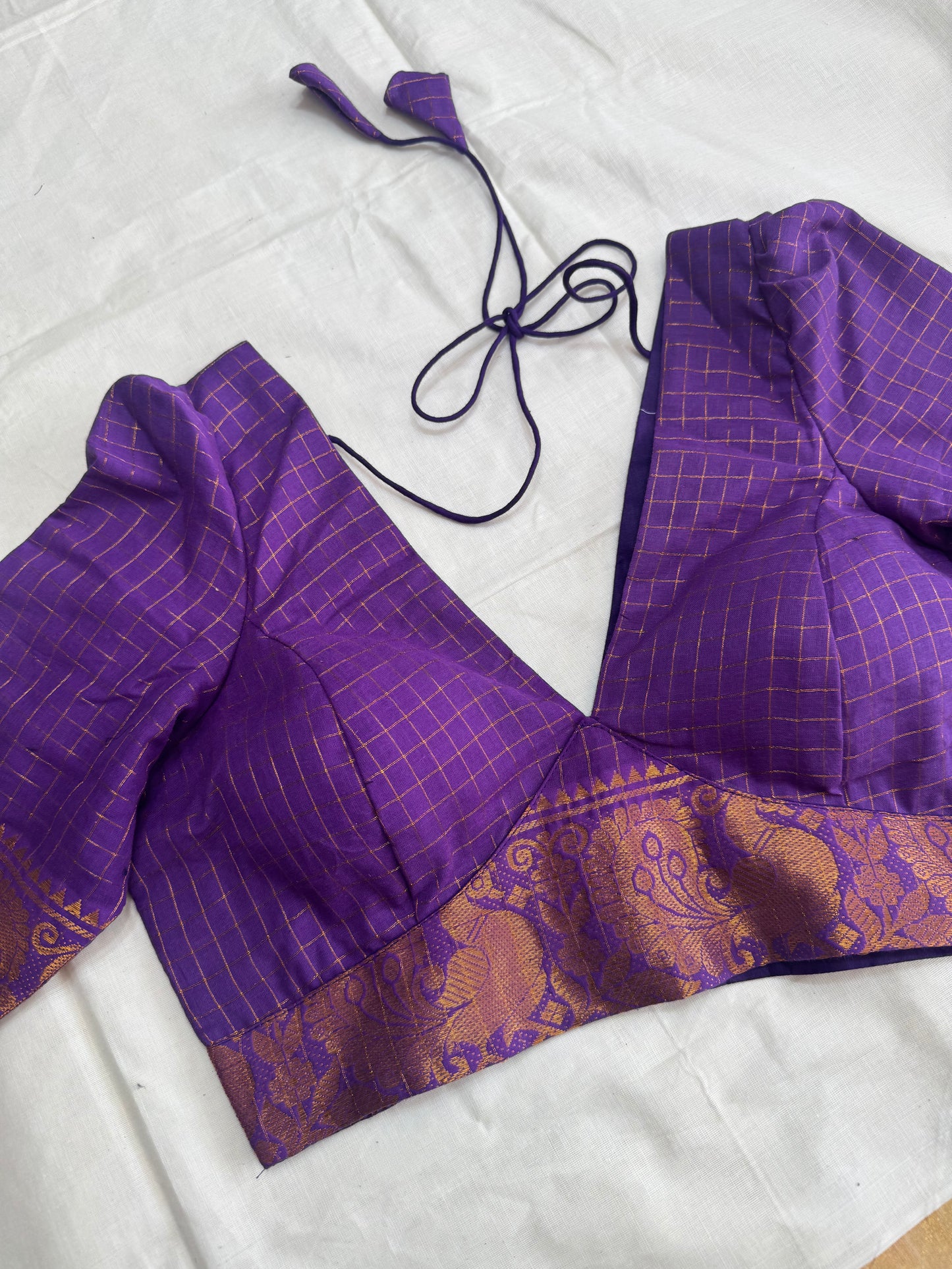 Zari Kattam - Madurai Cotton Saree Blouse