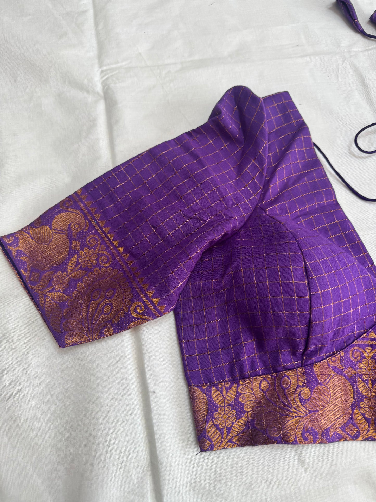 Zari Kattam - Madurai Cotton Saree Blouse