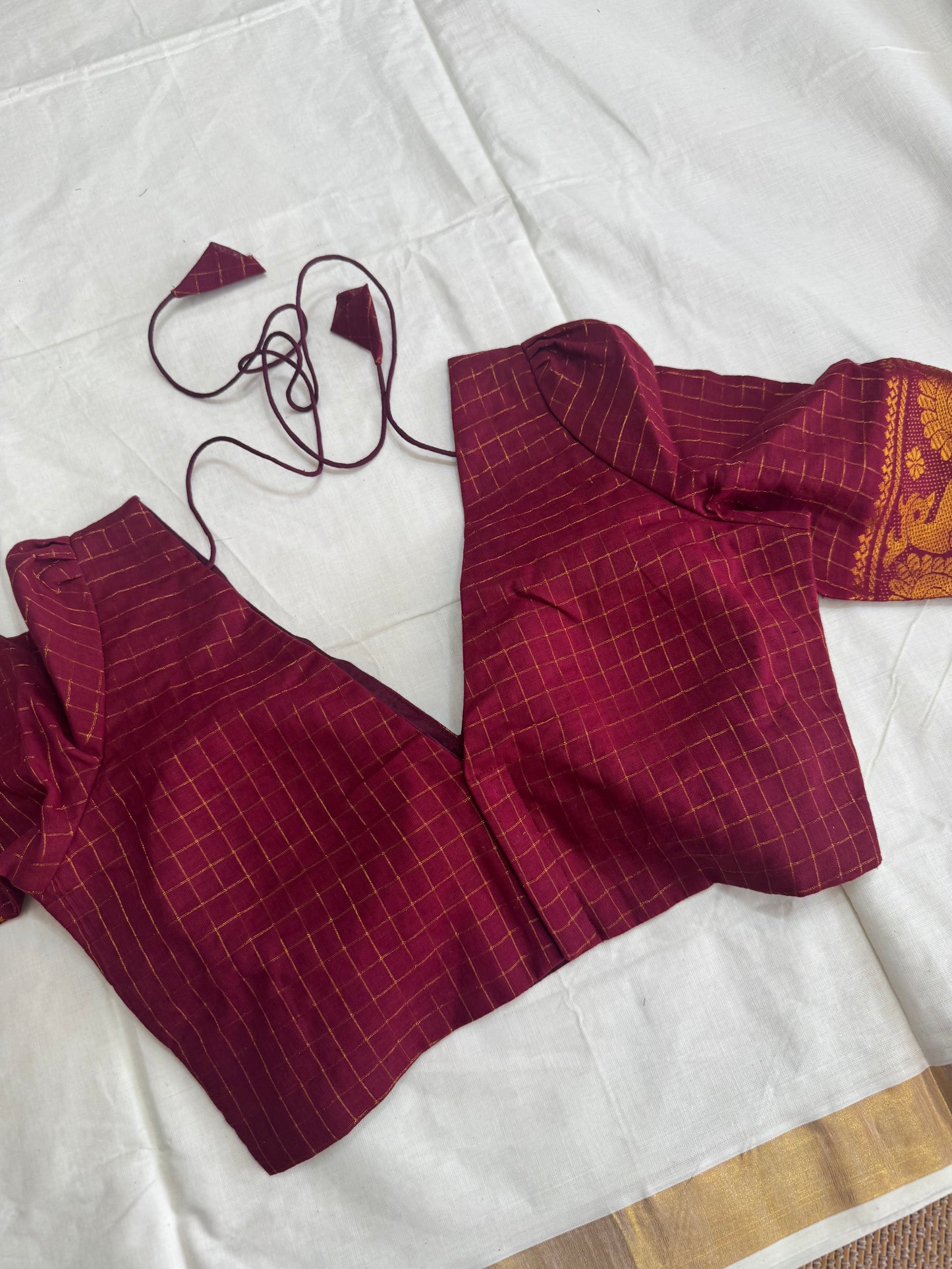 Zari Kattam - Madurai Cotton Saree Blouse