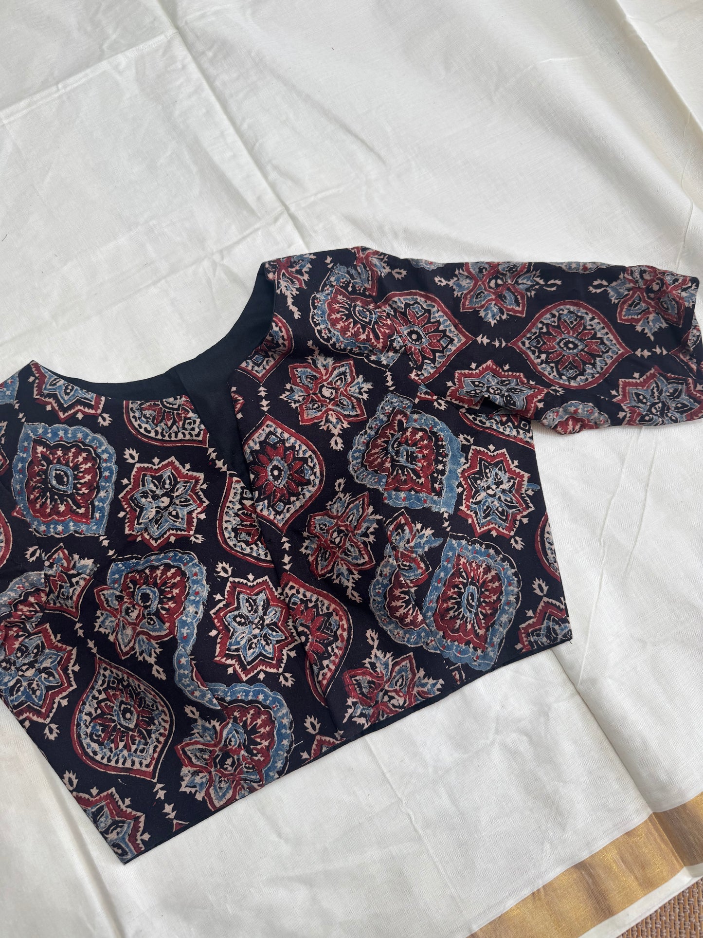 Ajrakh  -  ready made blouse