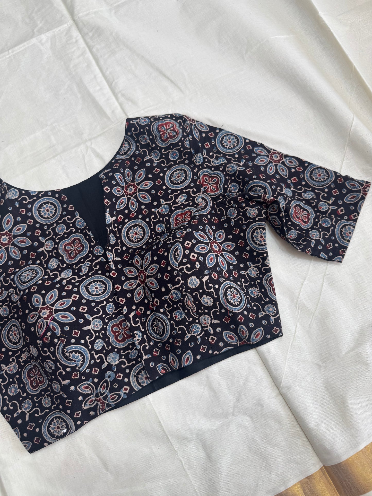 Ajrakh  -  ready made blouse