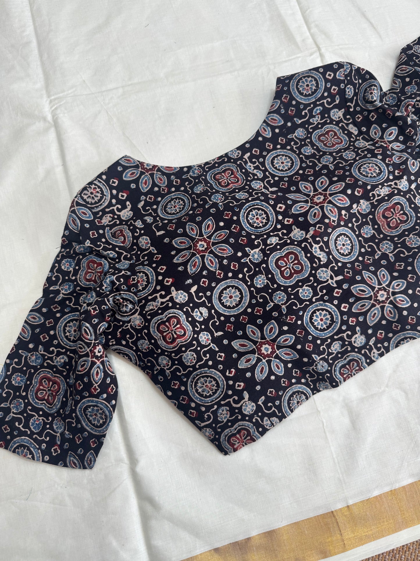 Ajrakh  -  ready made blouse