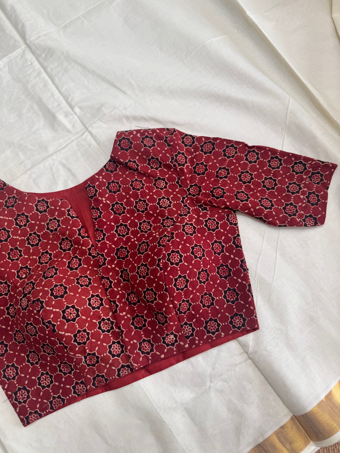 Ajrakh  -  ready made blouse