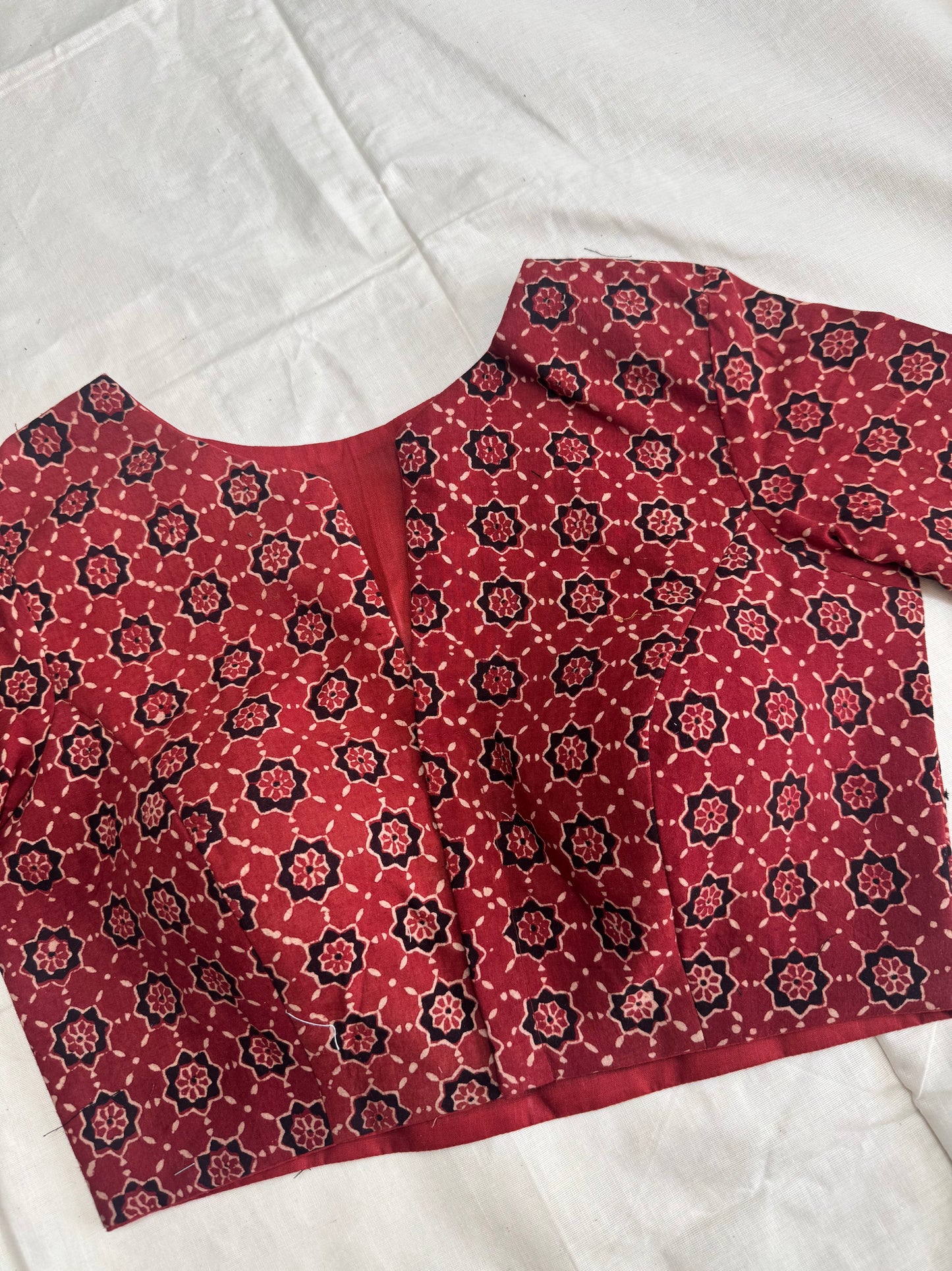 Ajrakh  -  ready made blouse