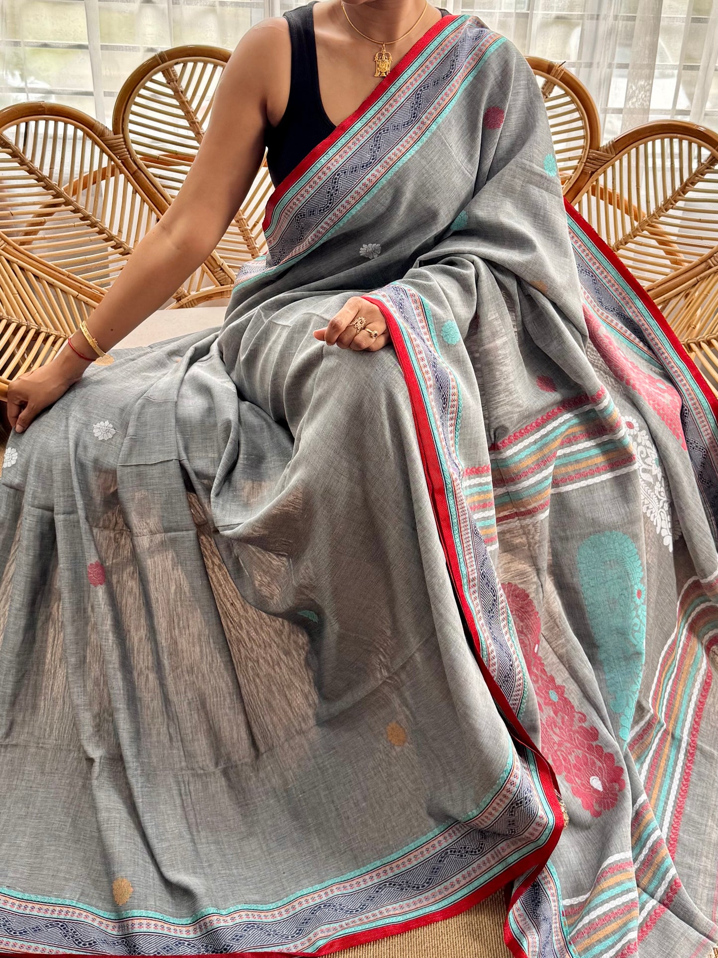 Bengal Loomz - Soft Khadi Cotton Saree