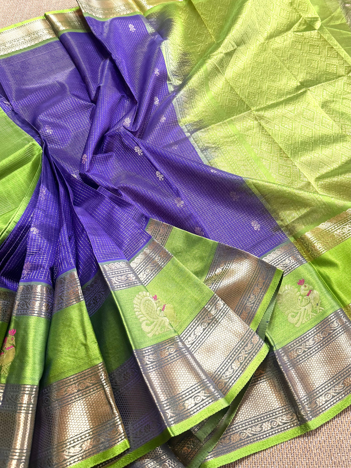 Kuppadam - Pure Handloom Mangalagiri Pattu by cotton saree