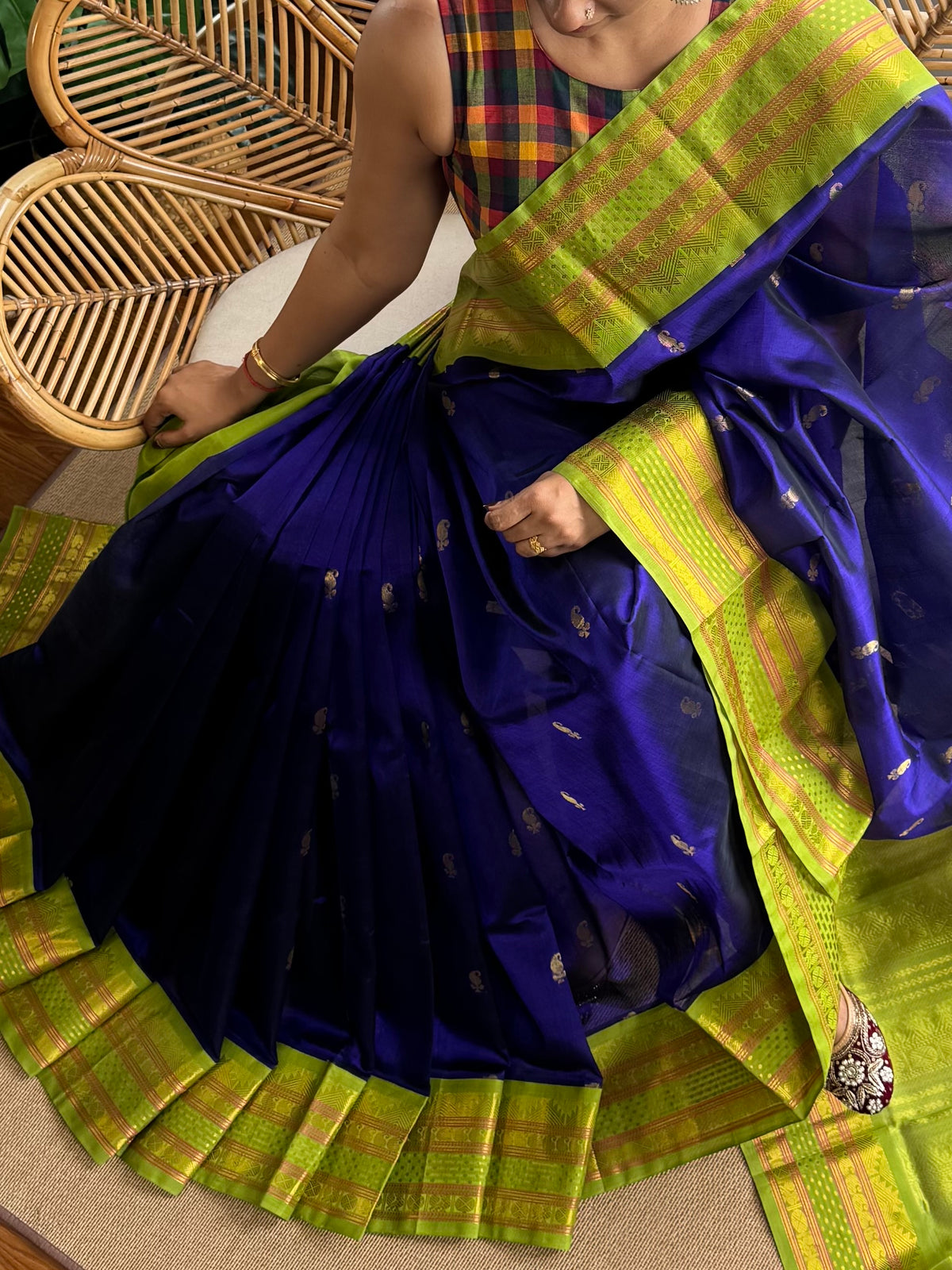 Korvai Silk  Cotton saree