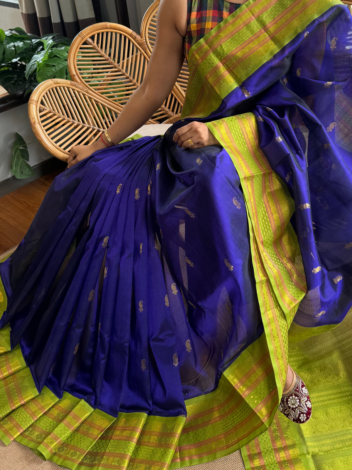 Korvai Silk  Cotton saree