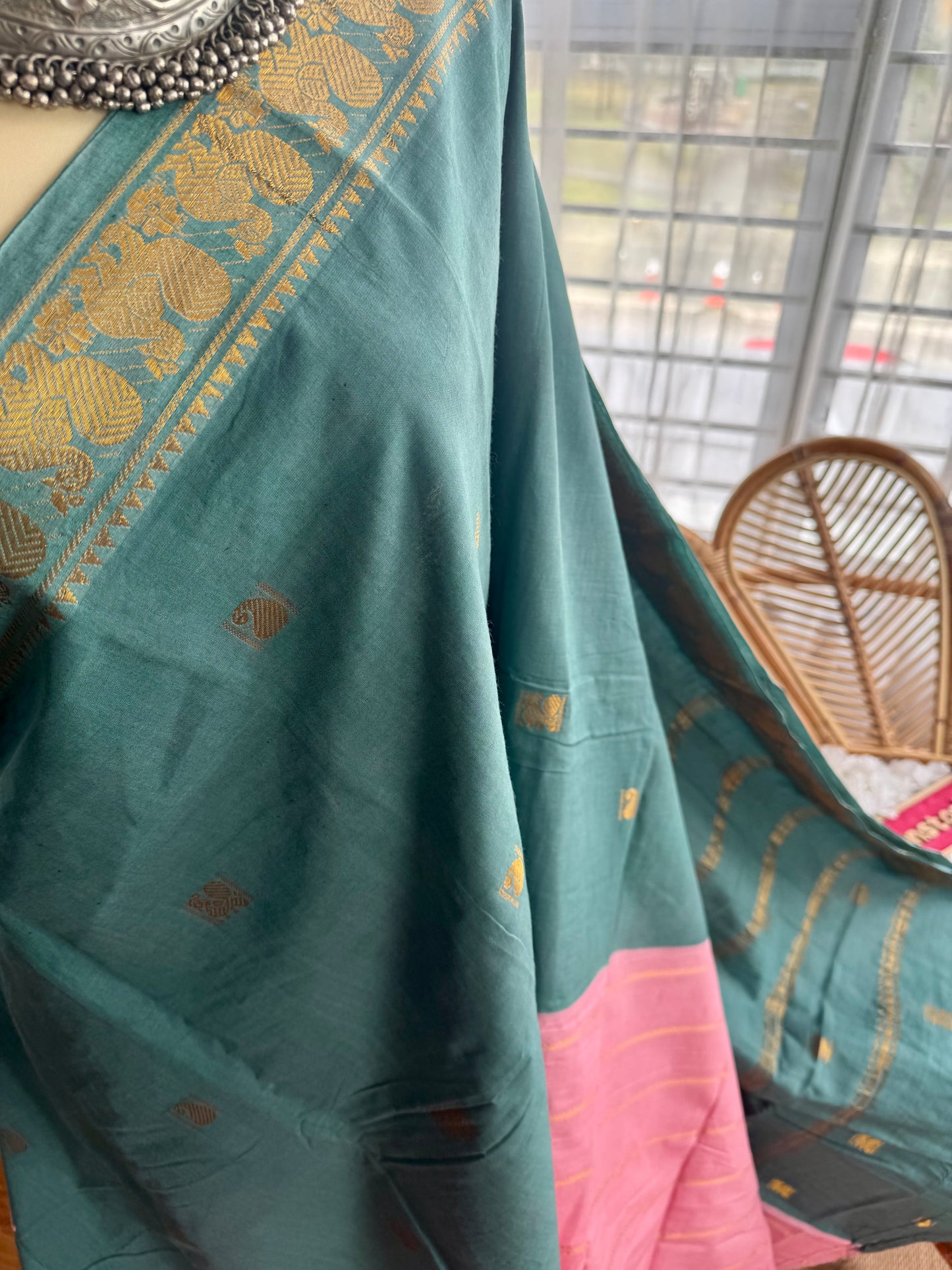 Fusion Madurai Cotton Saree