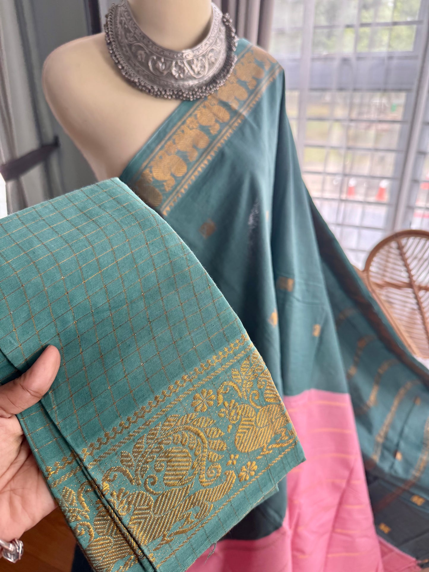 Fusion Madurai Cotton Saree