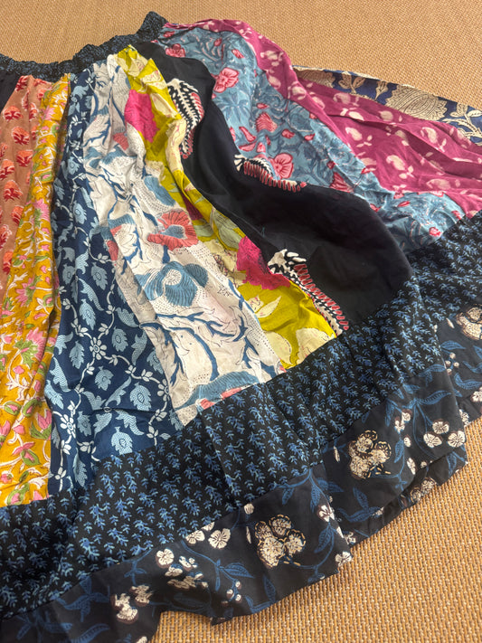 Ajrakh cotton skirt