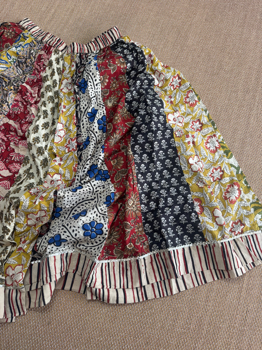 Ajrakh cotton skirt