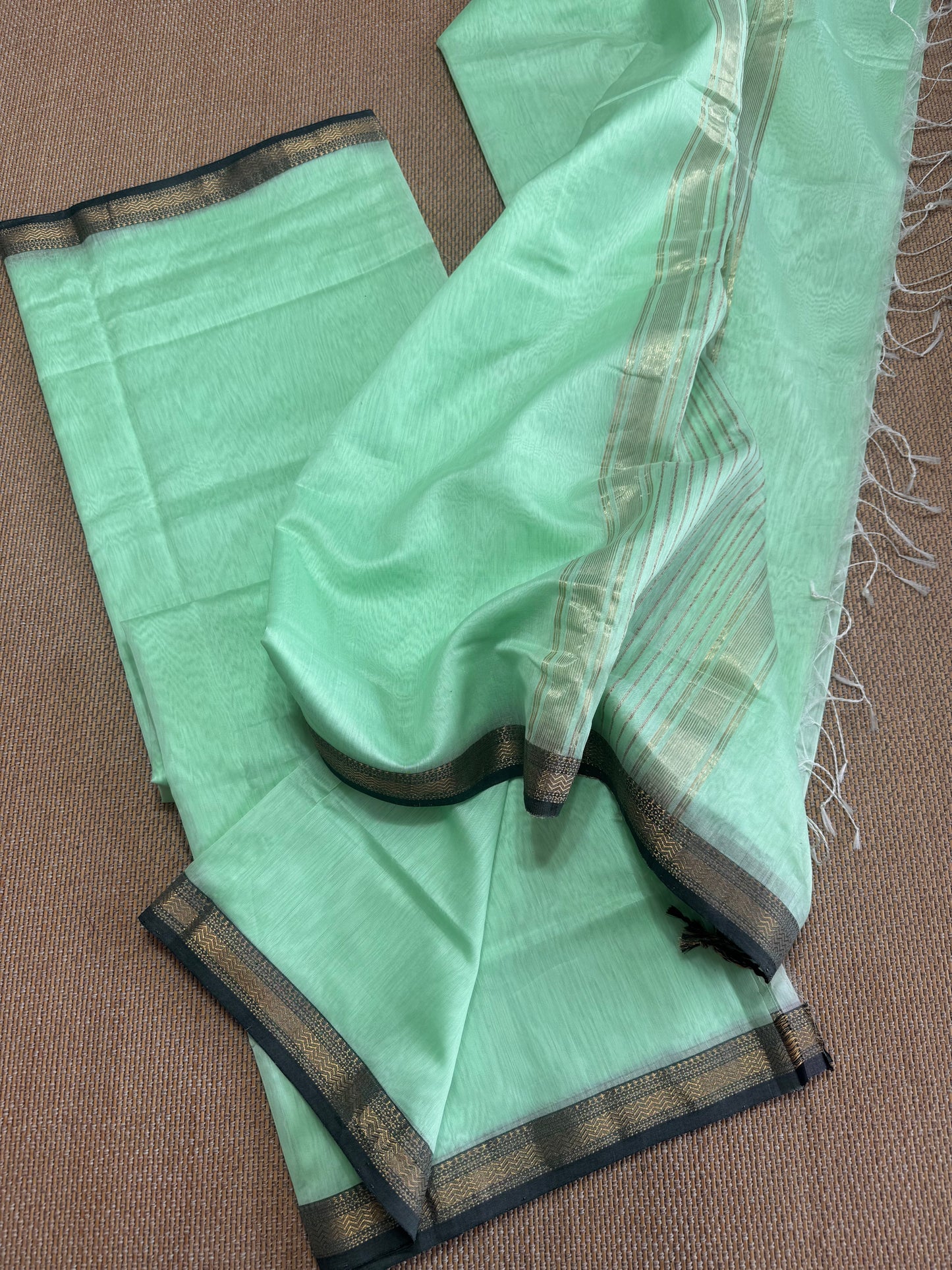 Pure Handloom Maheswari Silk Cotton Salwar Suit