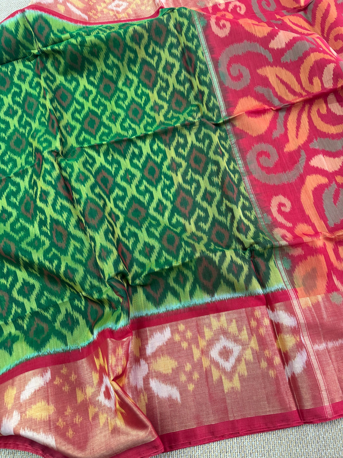 Pochampally silk cotton saree