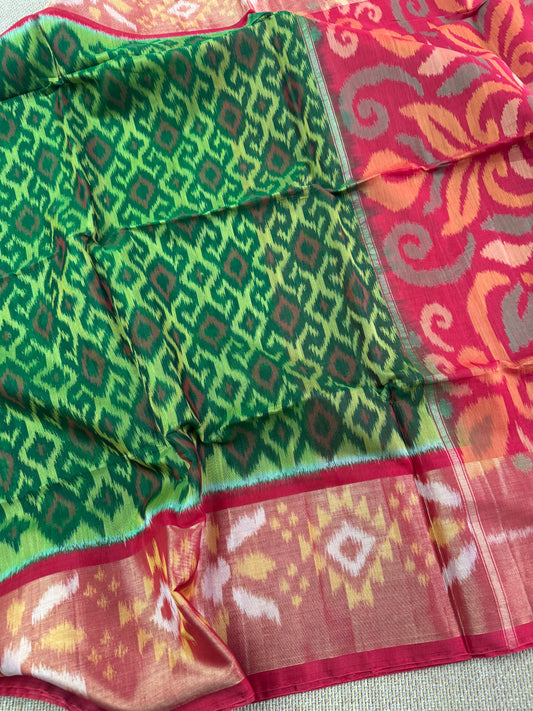 Pochampally silk cotton saree
