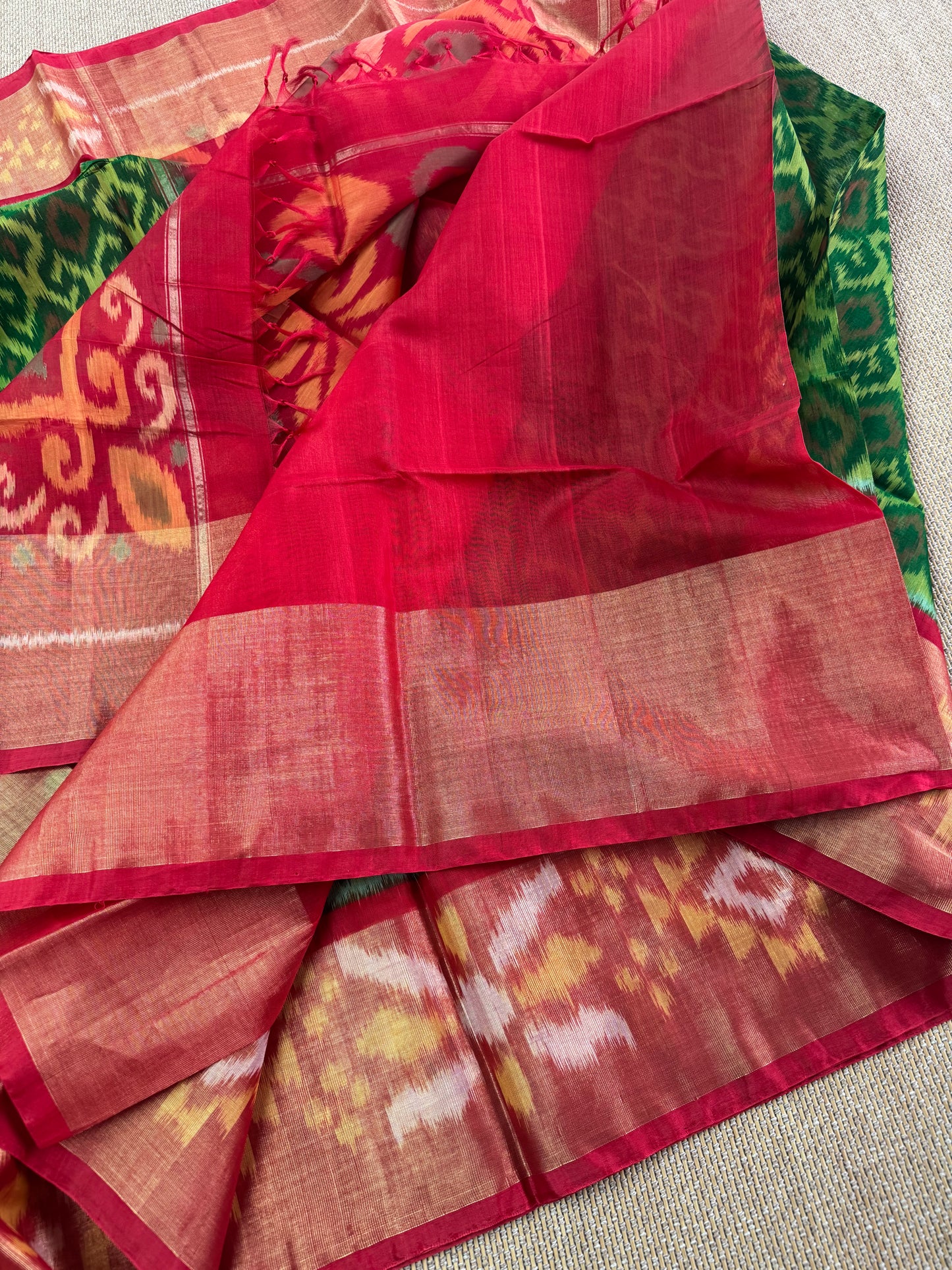Pochampally silk cotton saree