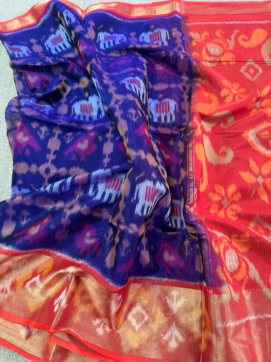 Pochampally silk cotton saree