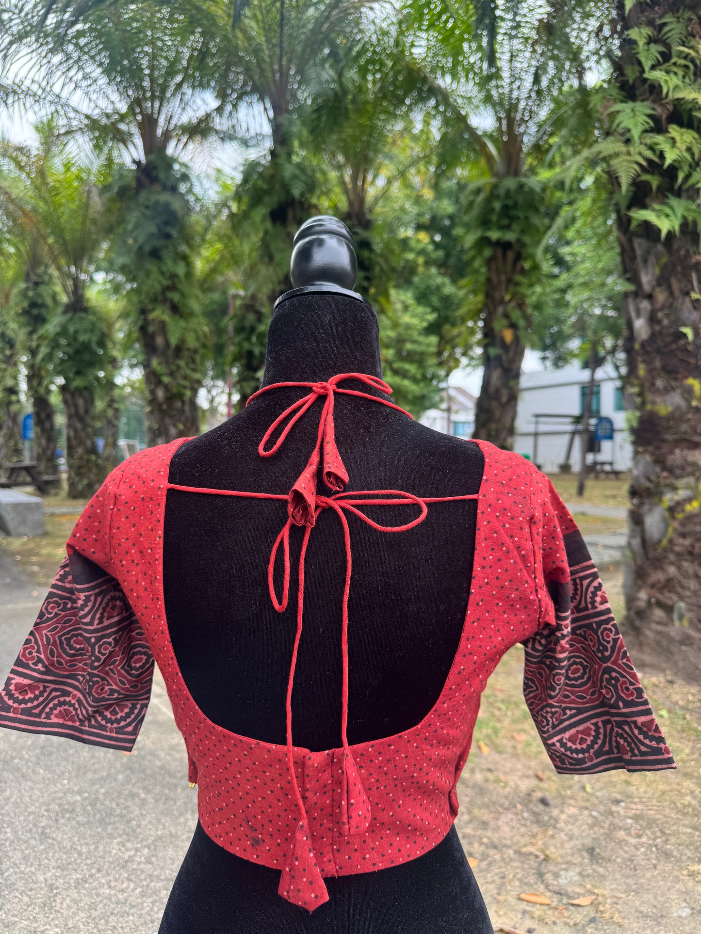 Ajrakh  -  ready made blouse